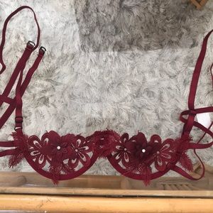 Maroon bralette